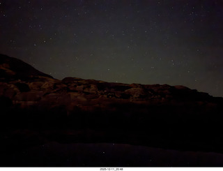 603 a2q. Utah - just outside Moab - night