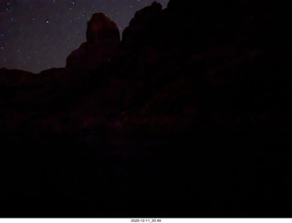 606 a2q. Utah - just outside Moab - night
