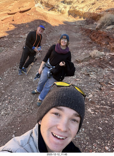 210 a2q. Utah -  Mineral Canyon hike - Adam, Heather, and Tyler