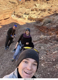 211 a2q. Utah -  Mineral Canyon hike - Adam, Heather, and Tyler