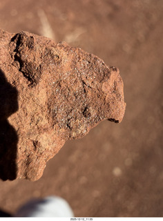 236 a2q. Utah -  Mineral Canyon hike - close-up of rock